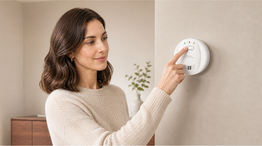 Carbon Monoxide Alarm HM-723ES series,Manual Test