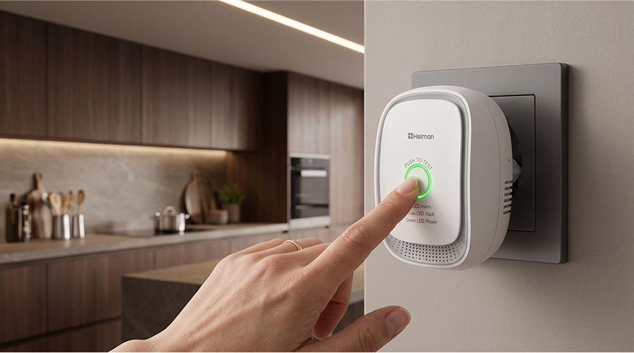 Smart Combustible Gas Sensor Heiman HS1CG series,One-Button Self-Test