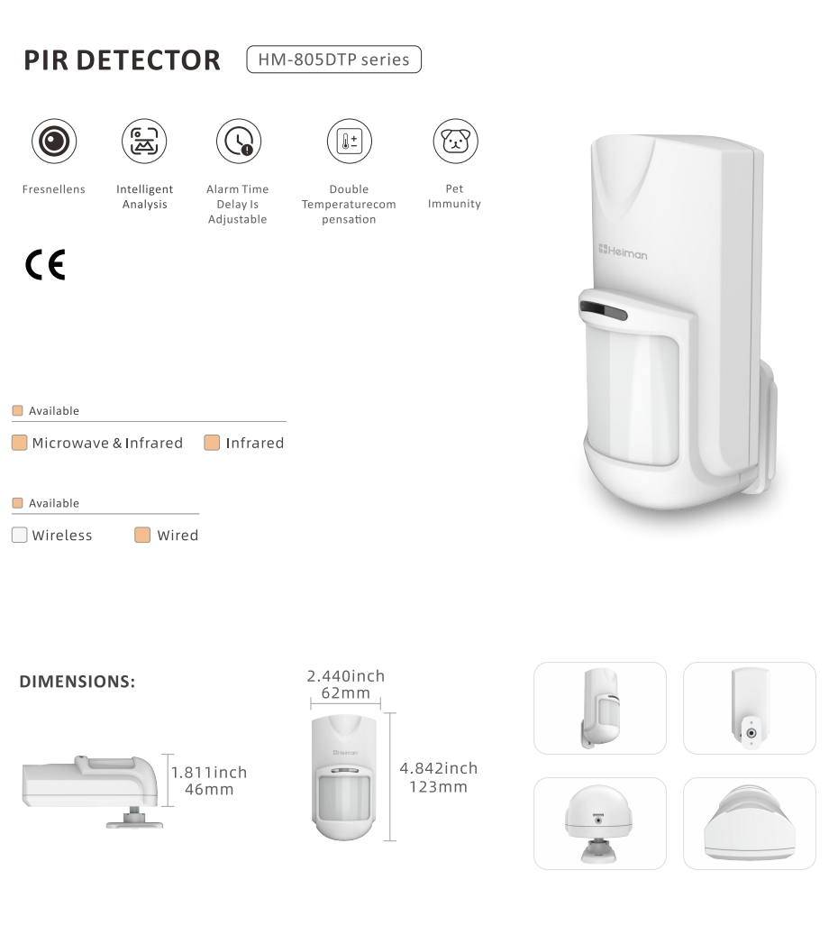 01 PIR Detector HM-805 series