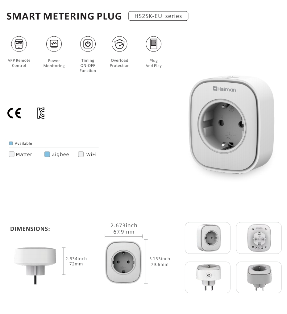 Smart Metering Plug HS2SK-EU series