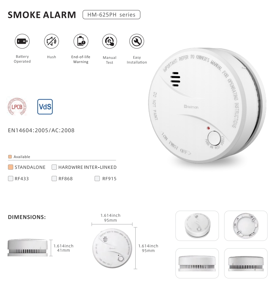 Smoke Alarm HM-625PH series