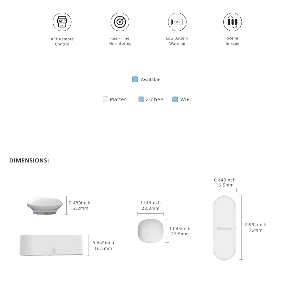 02 Smart Water Leakage Sensor HS3WL series