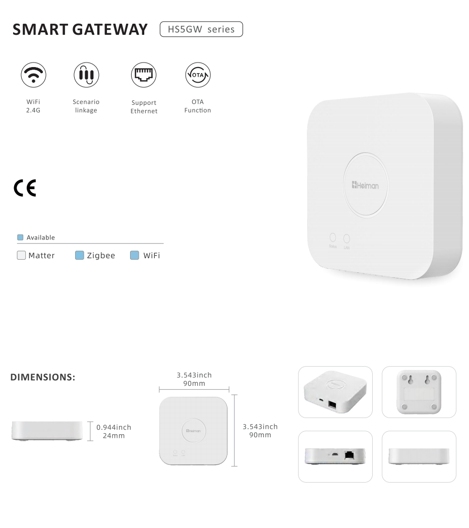 01 Smart Gateway Heiman HS5GW series