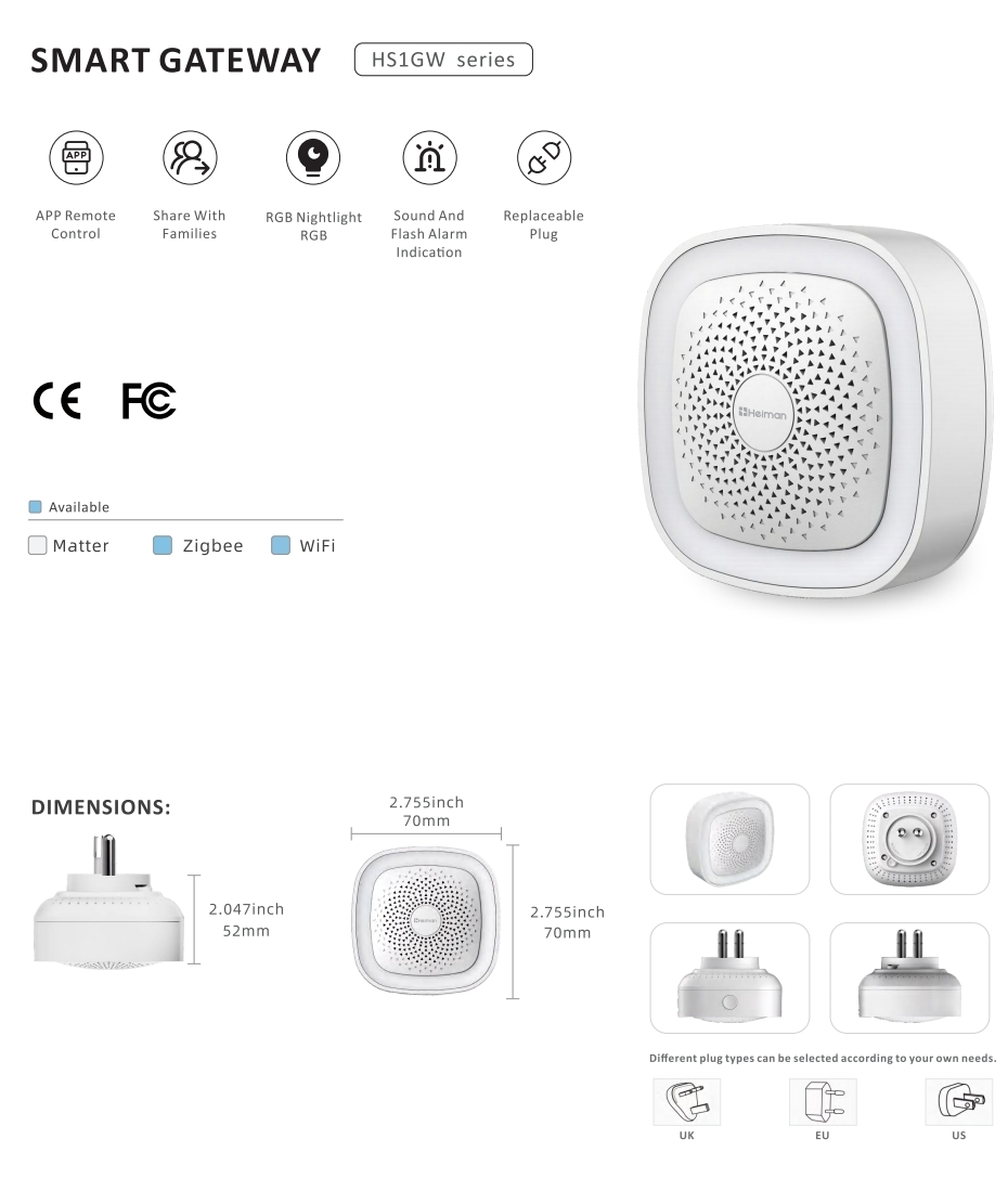 Smart Gateway Heiman HS1GW series