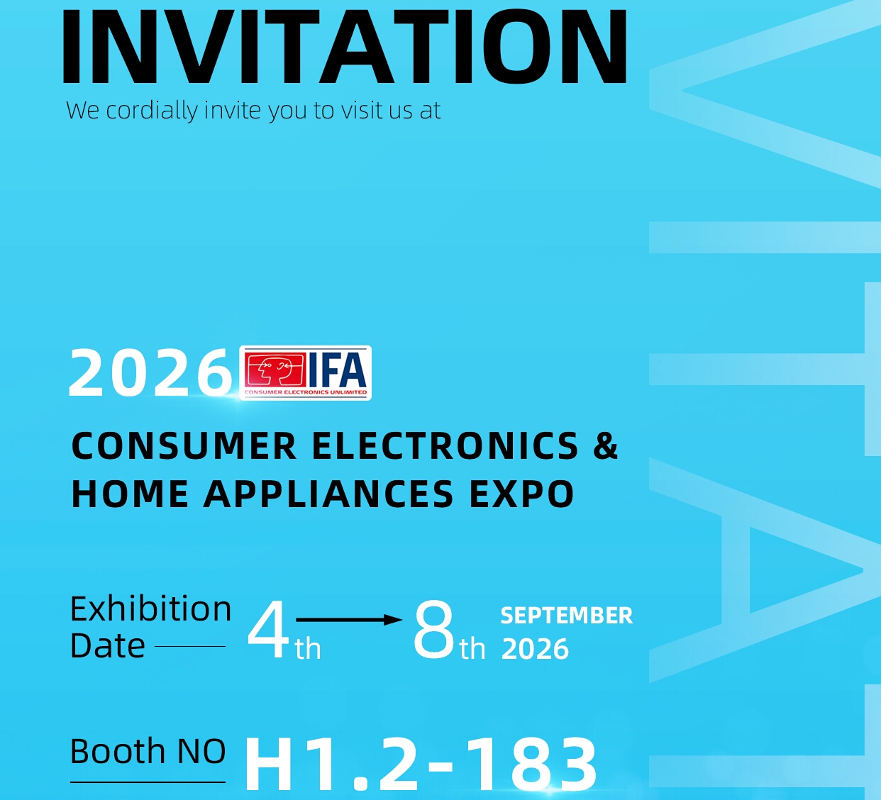 2026 IFA CONSUMER ELECTRONICS & HOME APPLIANCES EXPO