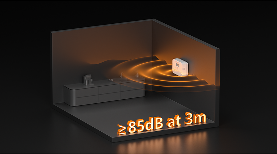 Carbon Monoxide Alarm HM-735ESY Series,≥85dB High-Volume Alarm