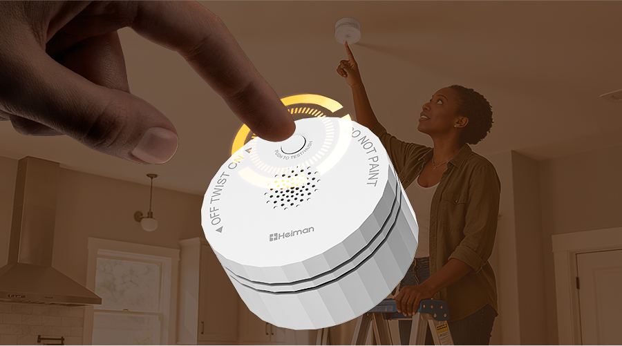 Smart Smoke Fire Alarm S1  series,One-Touch Self-Check - Safety Status at Your Fingertips