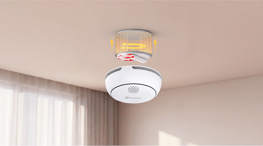 Smart smoke detector HS2SA-1 series,Flexible Installation Options