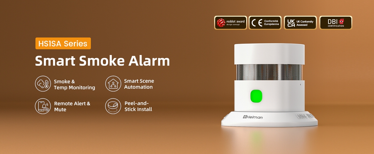 Smart Mini Smoke Sensor Heiman HS1SA series