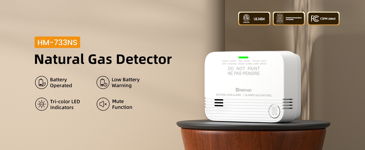 UL1484 battery powered combustible gas alarm HM-733NS series