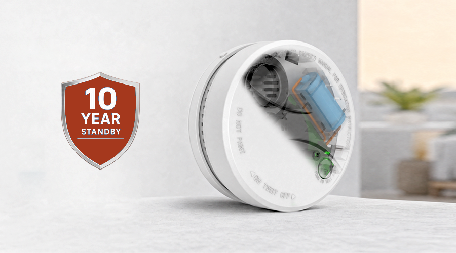 Smoke Alarm HM-625PHS,10-Year Sealed Battery Power