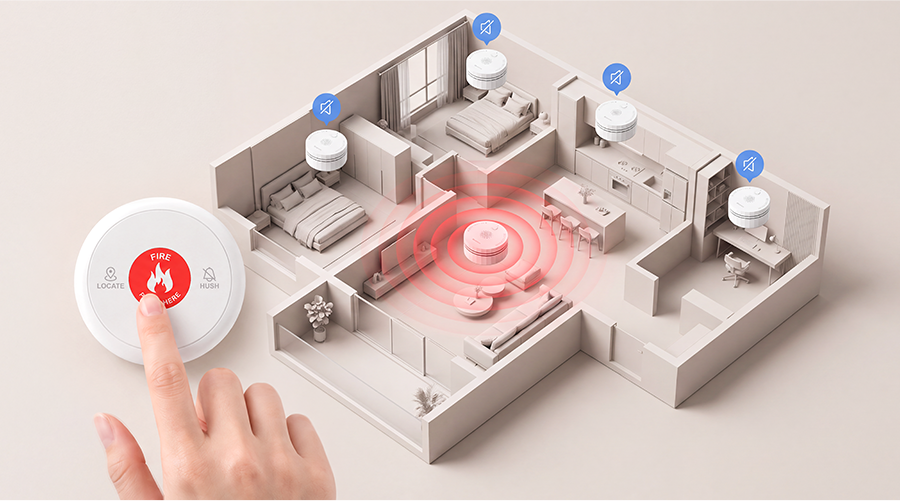 Fire Button HM2EB series,Smart Locate Function