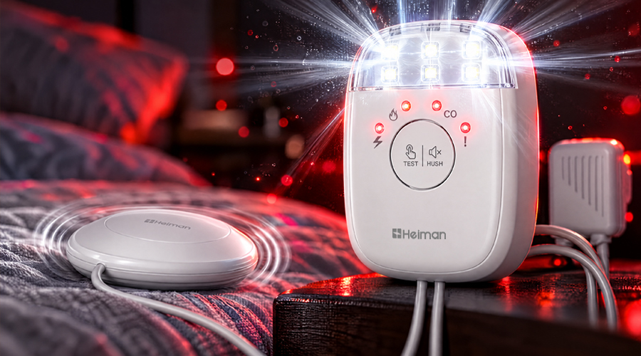 Hearing Impaired Alarm HM2HIA,Strobe & Vibrating Alert