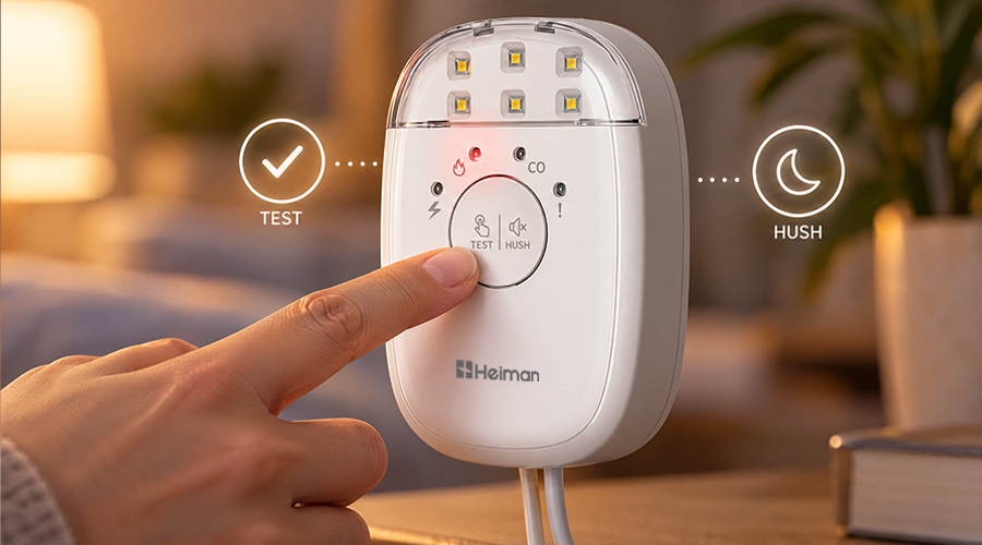Hearing Impaired Alarm HM2HIA,Test & Hush Control