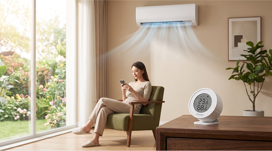 Smart Temperature and Humidity Detector H1 series,Scene Linkage