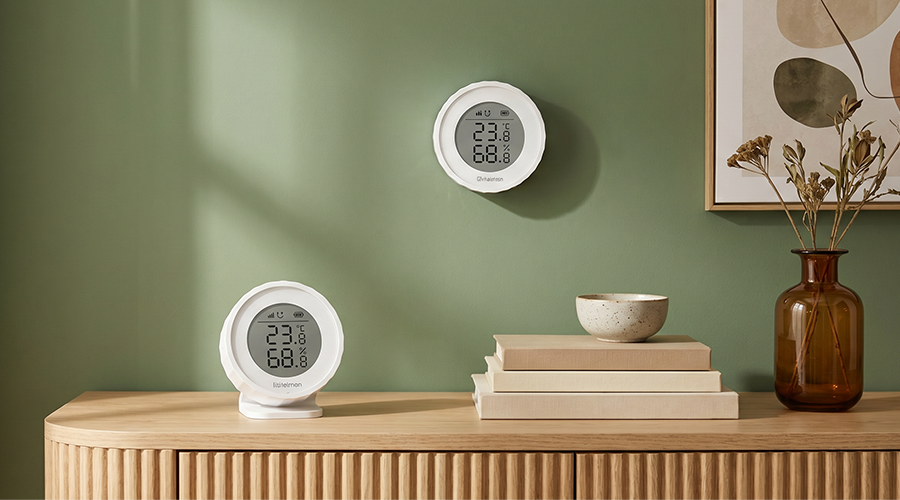 Smart Temperature and Humidity Detector H1 series,Compact Design & Flexible Placement