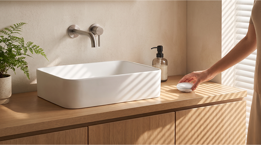 Smart Water Leakage Sensor Heiman HS2WL series,Tool-Free & Ready to Use