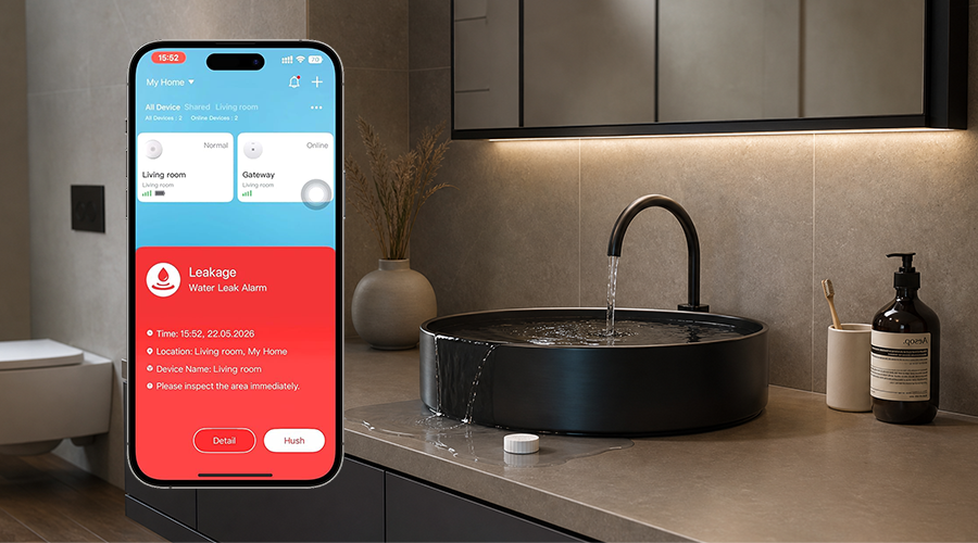 Smart Water Leakage Detector L1 series,APP Remote Alerts