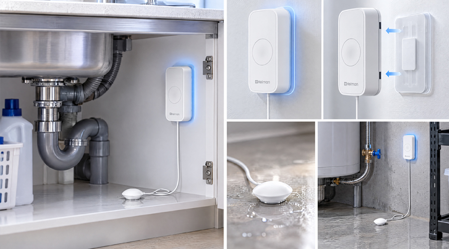 Smart Water Leakage Sensor Heiman HS1WL series,Stick And Play