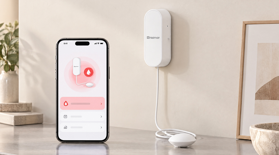 Smart Water Leakage Sensor HS3WL series,APP Remote Reminder