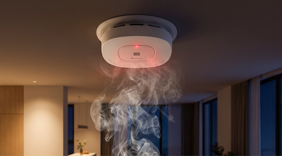Wired + Wireless interconnected smoke alarms HM-638PHW HM-638PHW-AC,Early Warning Detection