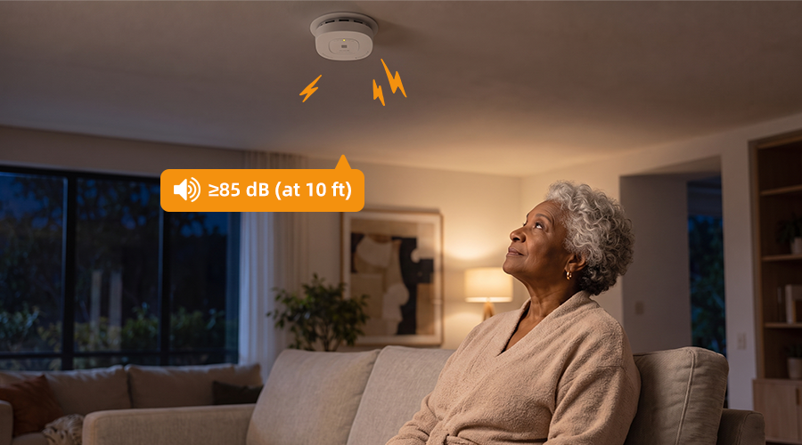 Wired + Wireless interconnected smoke alarms HM-638PHW HM-638PHW-AC,End-of-Life Reminder