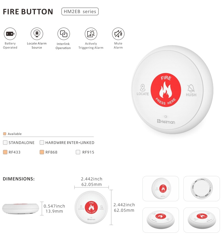 Fire Button Fire Button HM2EB series