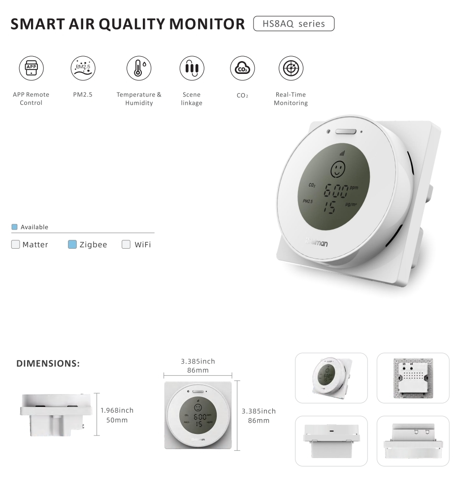 Smart Air Quality Monitor HS8AQ series