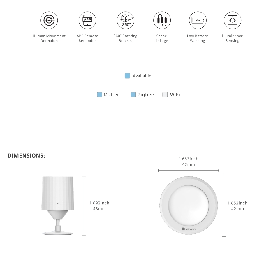 02 Smart Human Infrared Detector M1 series