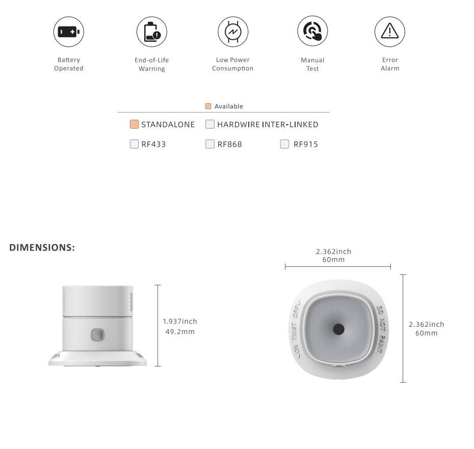 02 Carbon Monoxide Alarm HS1CA series